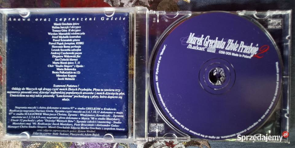 Marek Grechuta Złote przeboje 2 części CD poezja śpiewana Kraków