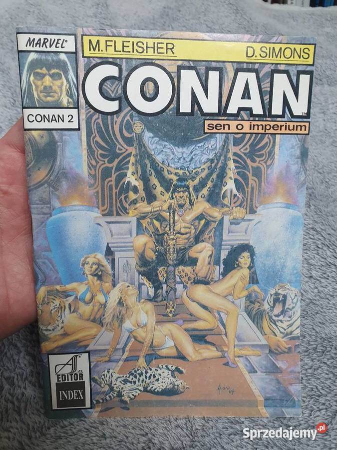 Conan zestaw 4 komiksów AS Editor 1990 Rok wydania 1990 Komiksy