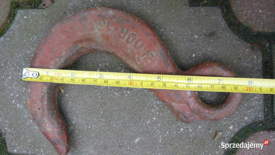 Hak stalowy 32 t do liny stalowej wciągarki Sokółka sprzedam
