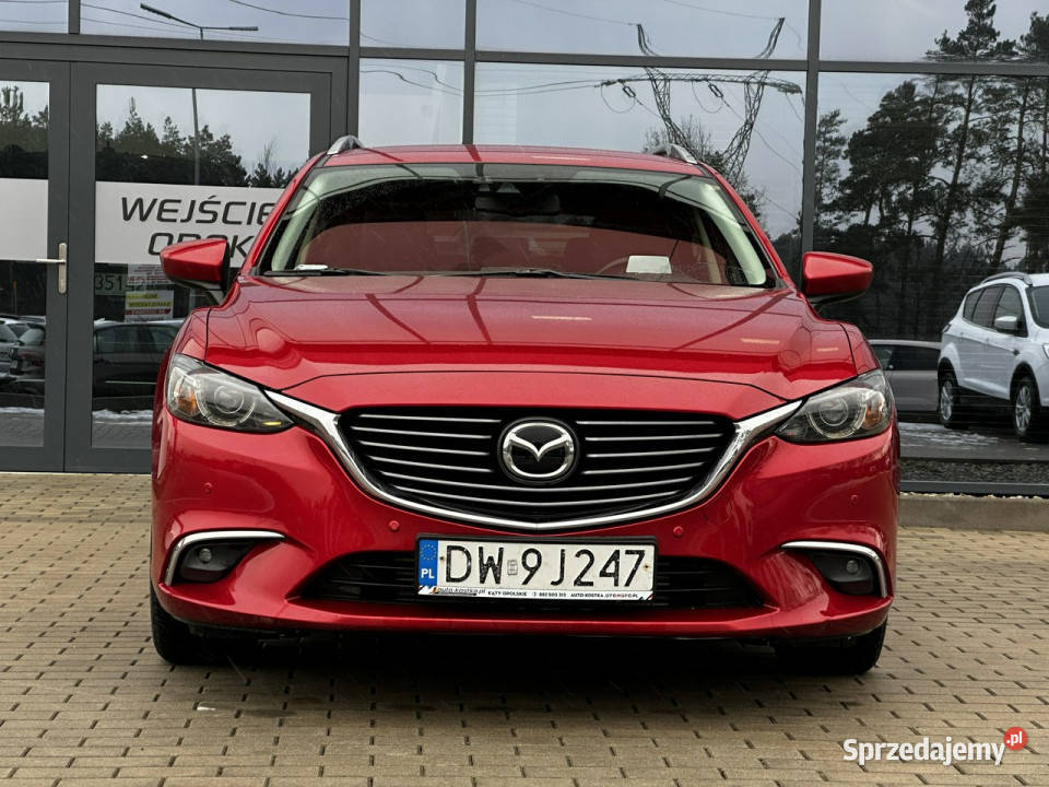 Mazda 6 Salon Polska Skóra Navi Kamera Full LED nawigacja Kąty Opolskie