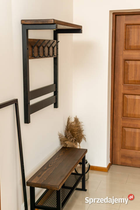 komplet Loft ławka wieszak rama do lustra Katowice