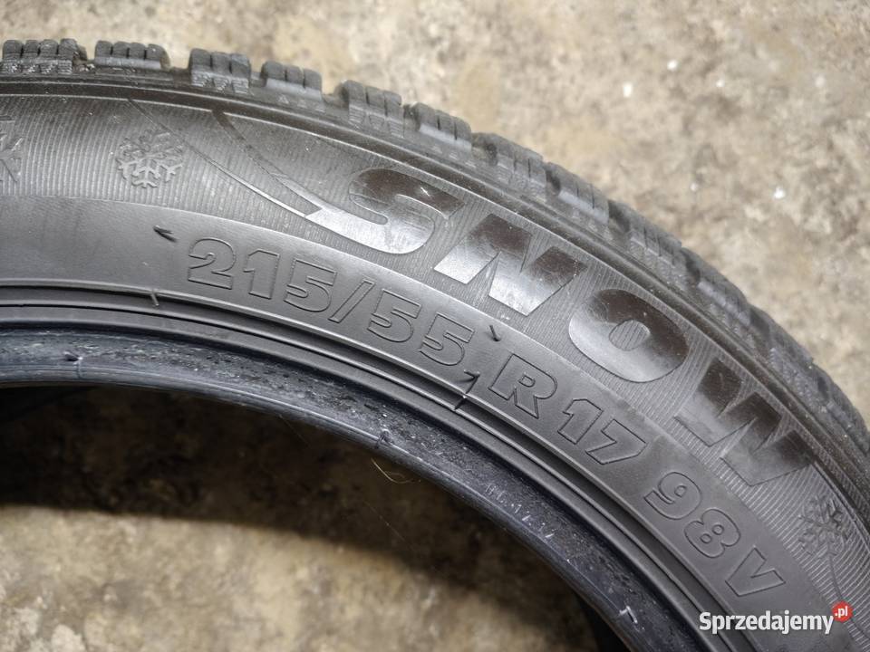 2 Opony zimowe 21555 R17 Kormoran Wiskitki