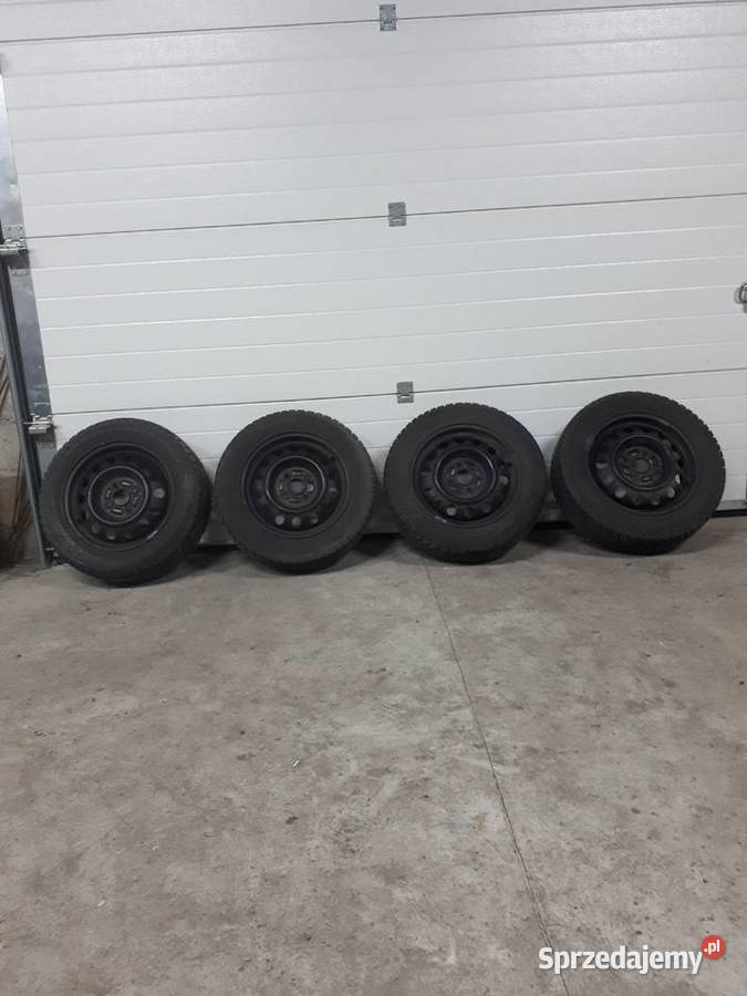 4x koła 14 stalowe 4x100 z oponami zimowymi Lubojenka