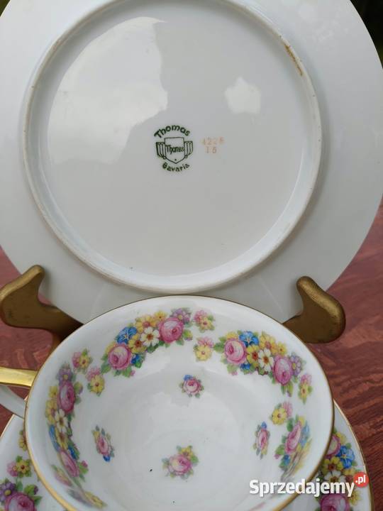 Zestaw trio zabytkowej porcelany marki Thomas Wrocław sprzedam
