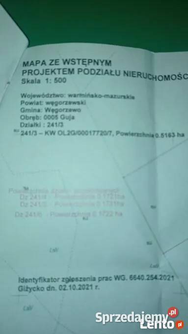 Działka budowlana warunki zabudowy 1700m2 Guja sprzedam