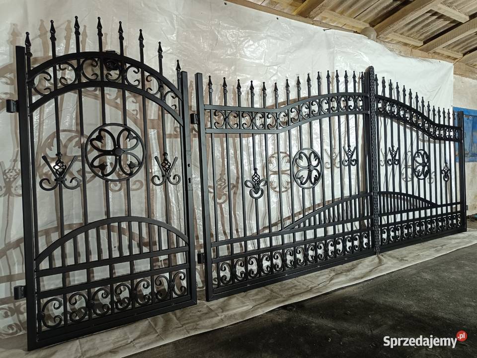 Brama Wjazdowa Dwuskrzydłowa Kuta Pręt Pełny Starachowice