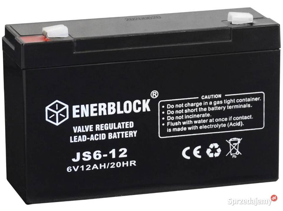 Akumulator ENERBLOCK AGM JS612 6V 12Ah Wrocław