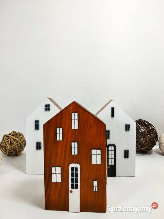 Drewniane dekoracyjne kamieniczki Wrocław