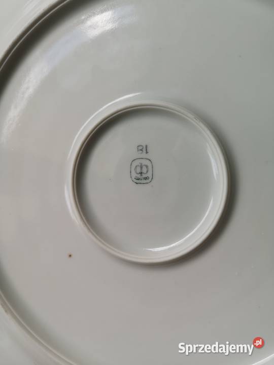 Talerz porcelanowy Seria Kwiaty polne vintage kujawsko-pomorskie Toruń