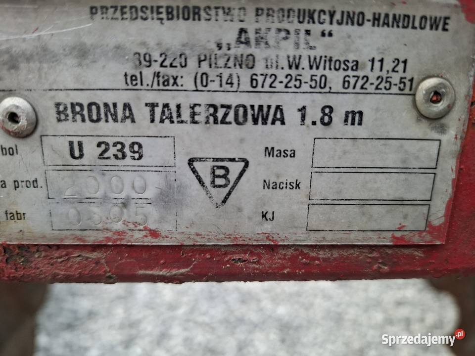 Talerzówka 2x8 Akpil Radom