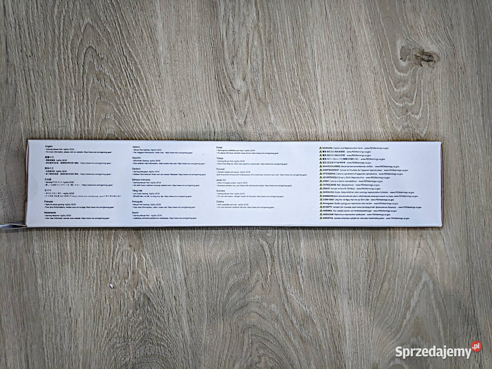 NOWA Podkładka Gamingowa MSI AGILITY GD30 Duża