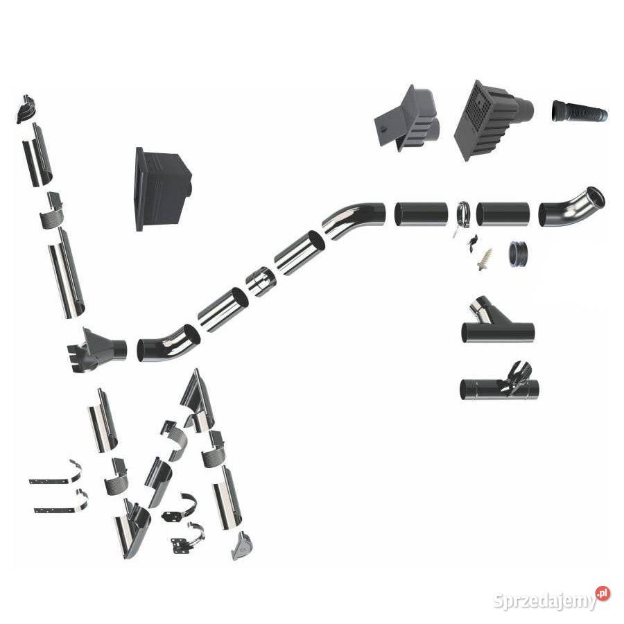 Krop rynna 130 mm 3 m czarny metal Białystok