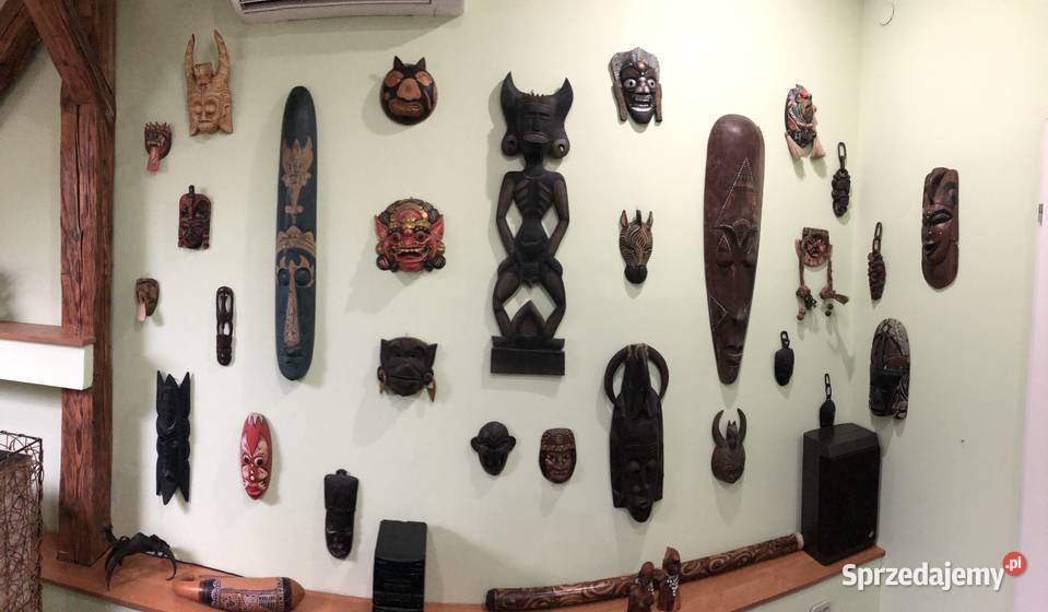 Maska etniczna plemienna Afryka Azja Bali Rękodzieło małopolskie Kraków