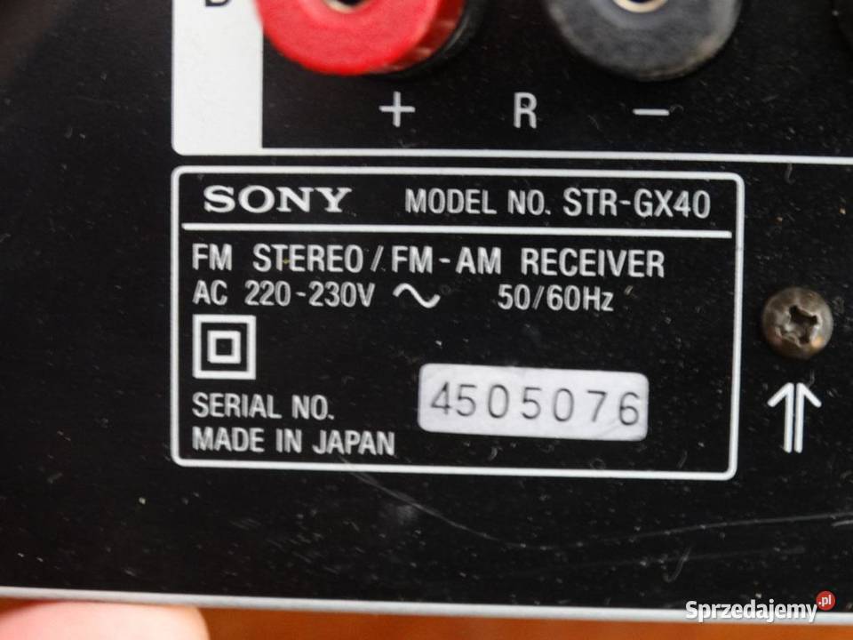Amplituner Sony STRGX40 mocny i sprawny WYSYŁKA podkarpackie sprzedam