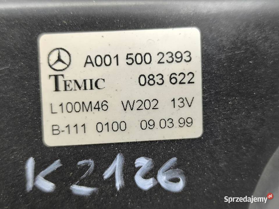 CHLODNICA WENTYLATOR KOMPLET MERCEDES CLK W208 osobowe Chłodnice powietrza (intercoolery)