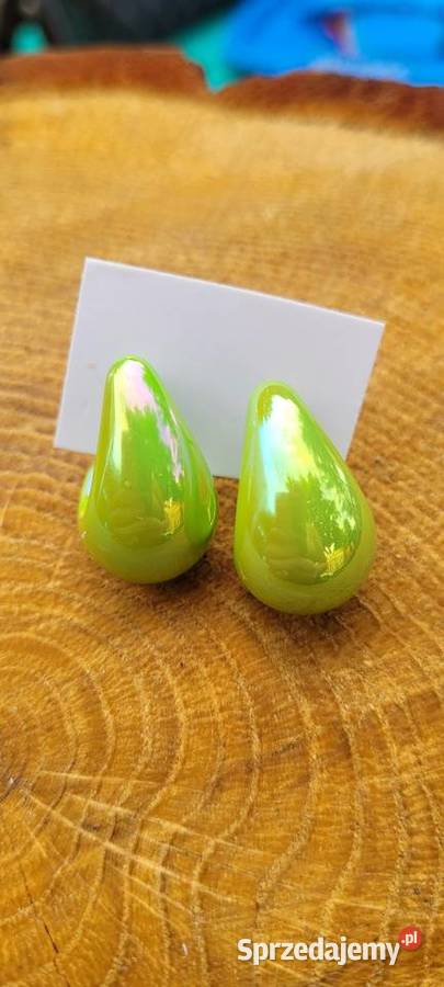 Zielone łezki kolczyki Kolczyki