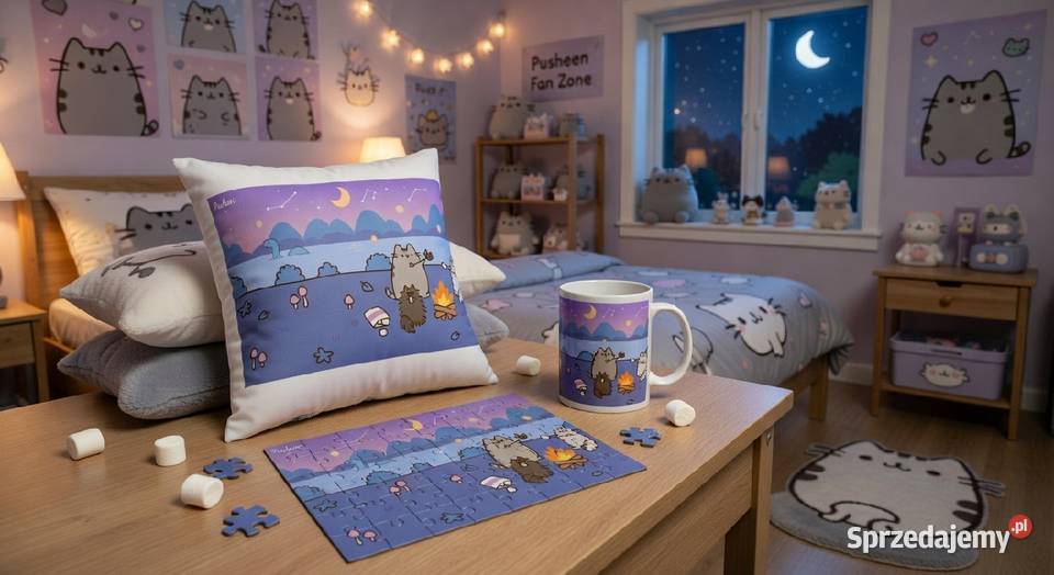 Pusheen prezent niej dziecka zestaw Poduszka 3 lata+ Warszawa sprzedam