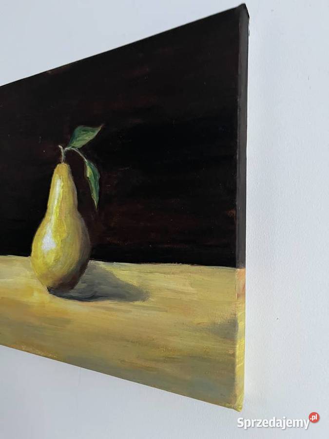 Gruszka w świetle obraz olej na płótnie Format Świebodzin