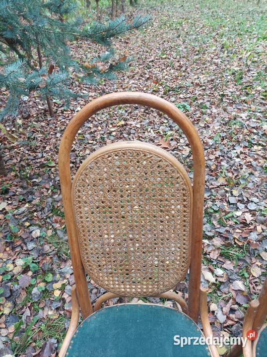 Krzesła drewniane ratan Sterdyń
