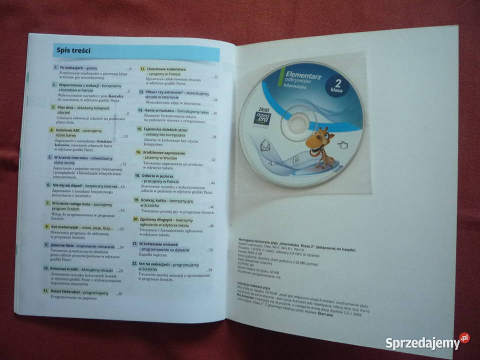 Informatyka Ćwiczenia płyta CD klasa 2 informatyka i technika Podręczniki Szczecin