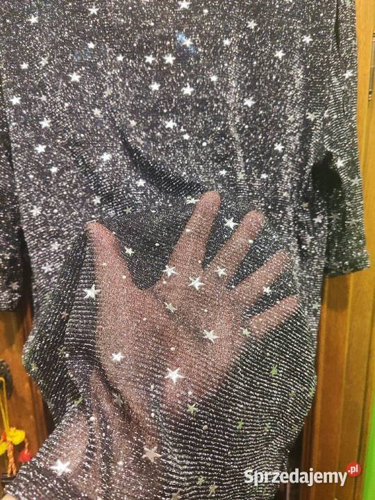 Przeźroczysta bluzeczka połyskująca srebrną mazowieckie Piaseczno sprzedam