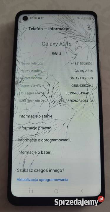 Dwa telefony Samsung A21s i Motorola e20 Rzeszów
