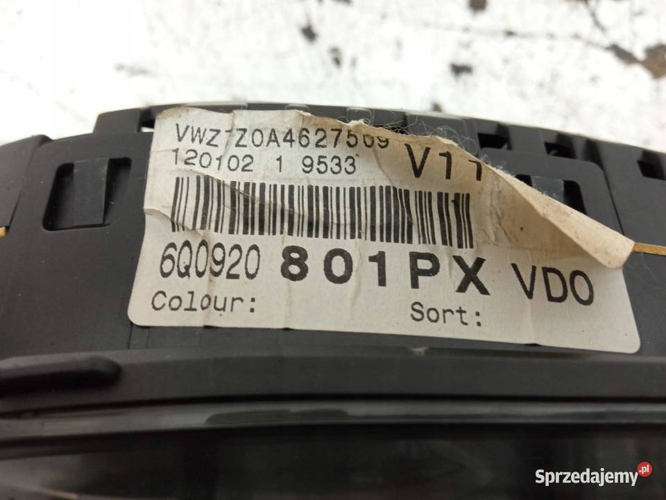 LICZNIK 6Q0920801PX 12 B VW Volkswagen Polo IV