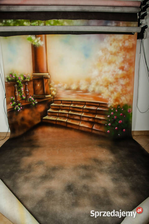Tła scenkowe malowane 3x6m Fotografia i Optyka Łuków