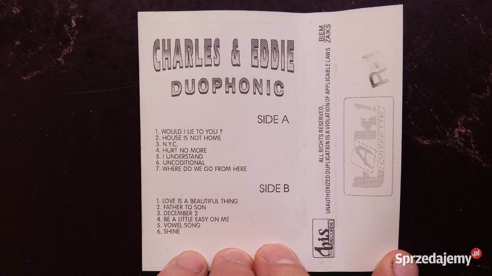 Kaseta Charles Eddie Duophonic Wyd Takt kaseta Płyty i kasety podlaskie Siemiatycze