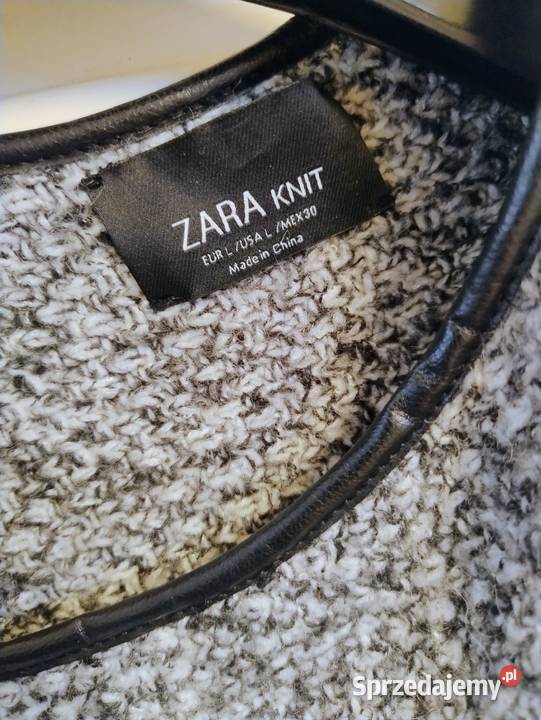 Narzutka blezer sweter Zara KNIT rozmiar L Swetry i golfy Nowy Sącz