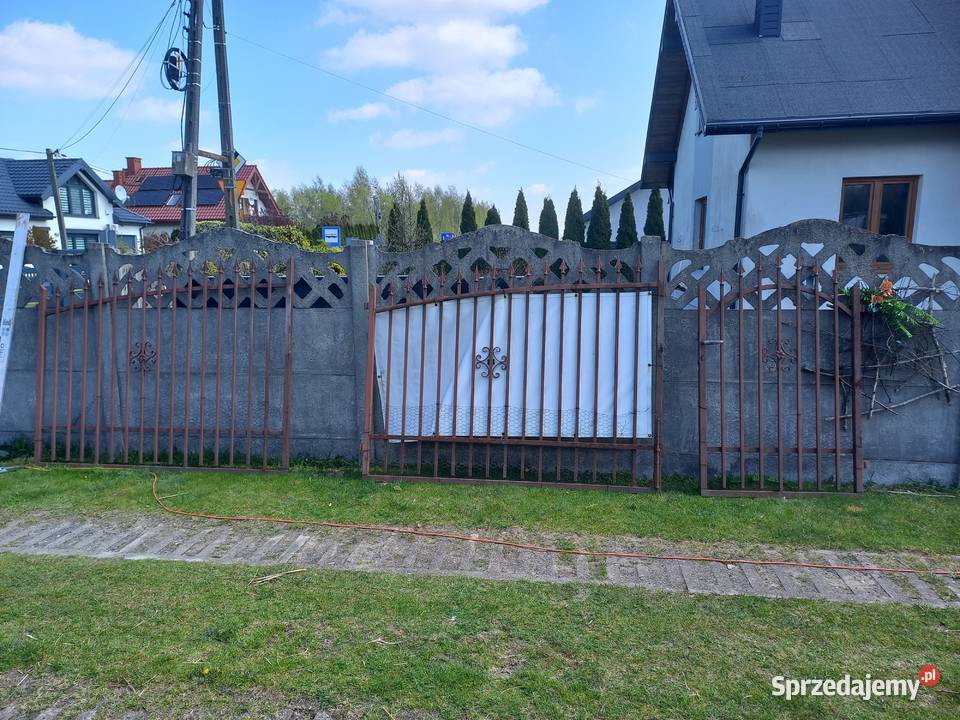 Brama wjazdowa 4m furtka 1m Pabianice