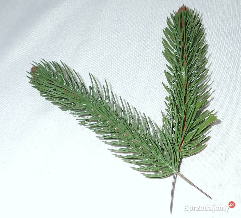 Gałązka świerkowa 3 sztuczna choinka z szyszką Siewierz sprzedam