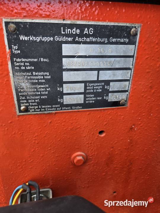 Wózek widłowy Linde Stare Siołkowice