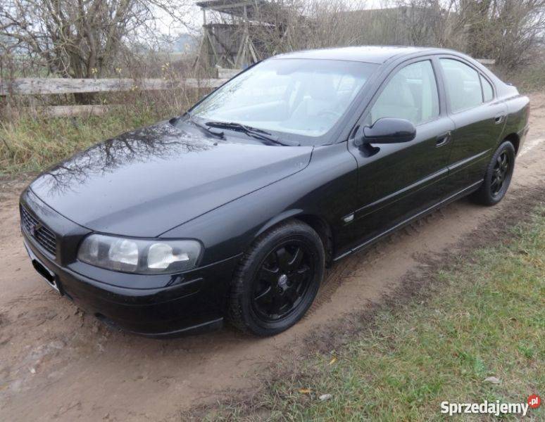 Volvo S60 24d czarny manual skórzana tapicerka Nur