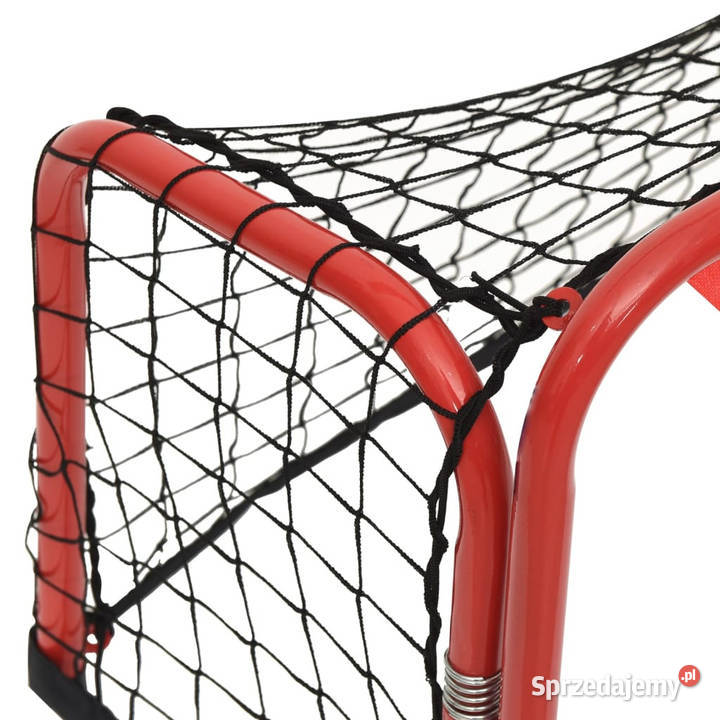 Bramka do hokeja czerwonoczarna 68x32x47 WM93740 Warszawa