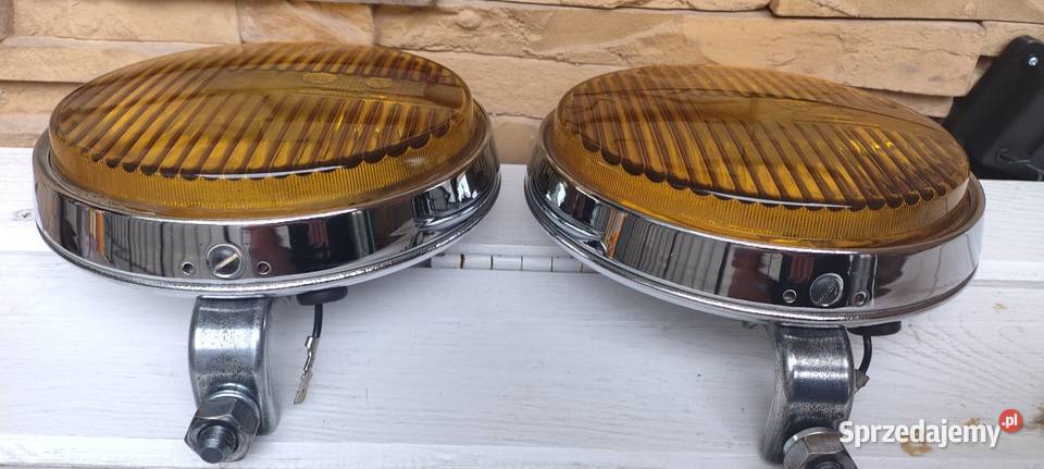 NOWE DUŻE ŻÓŁTE HALOGENY PAL SKODA 120 GLS S100 Oświetlenie Świdnica