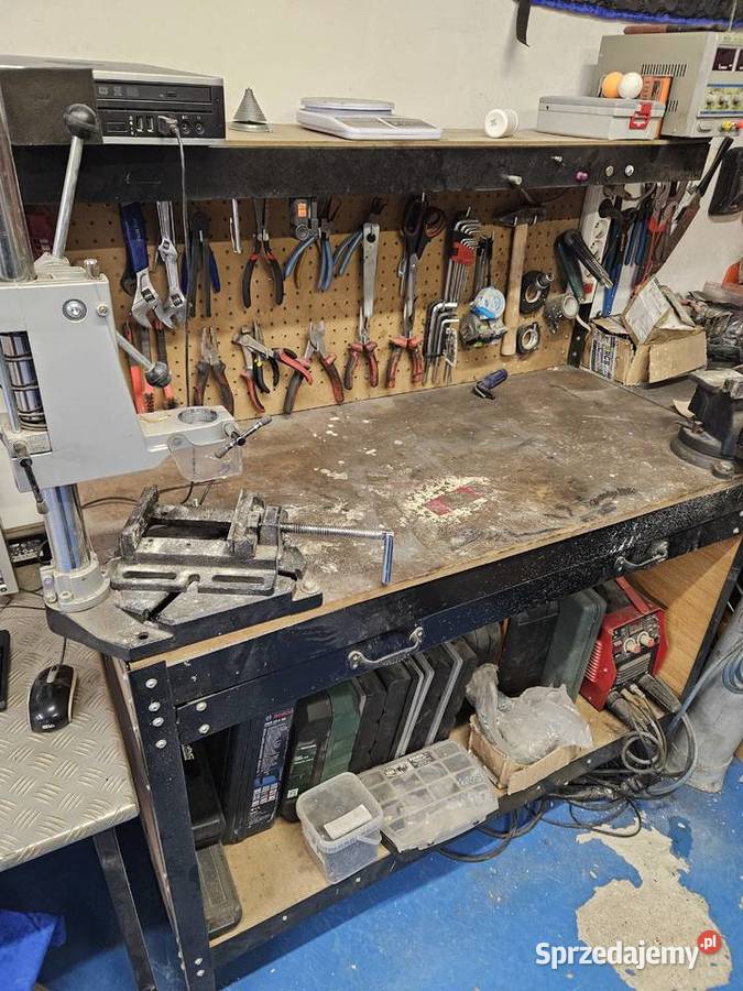 Stół warsztatowy wzmocniony imadło stojak Lublin