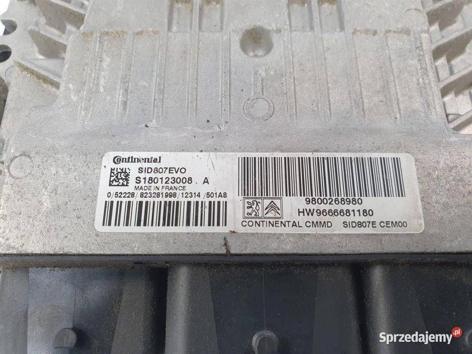 KOMPUTER PEUGEOT 5008 180123008 SID807EVO Lipno sprzedam