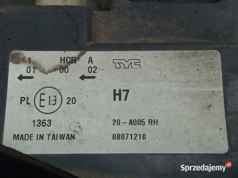 LAMPA PRZÓD PRAWA LIFT FL Audi A4 I 19942001 B5