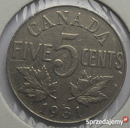 CANADA5 CENTS1931 rGEORGIVS V Legionowo