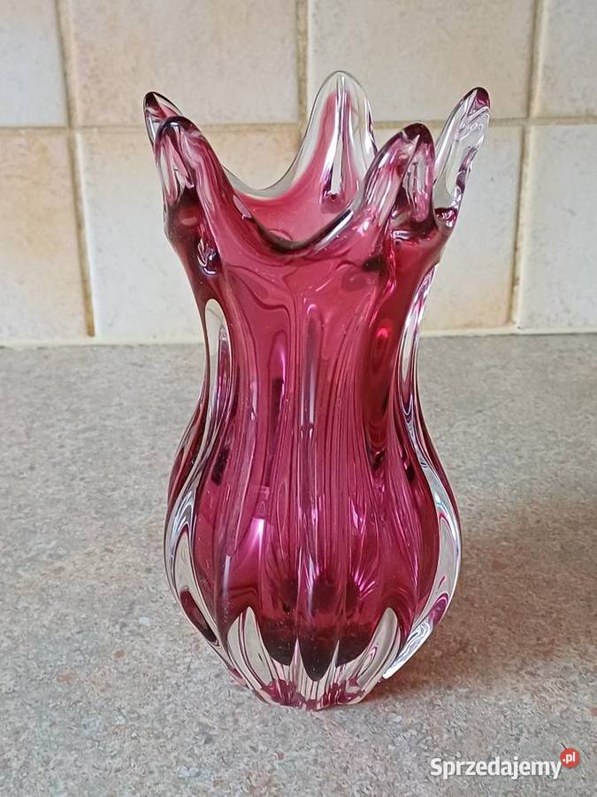 vintage czeskie szkło Nowy Targ