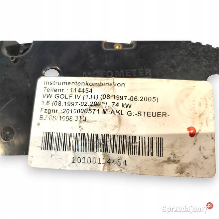 LICZNIK ZEGARY VW Golf IV Bora 16 8V 16V Benzyna Chełm sprzedam