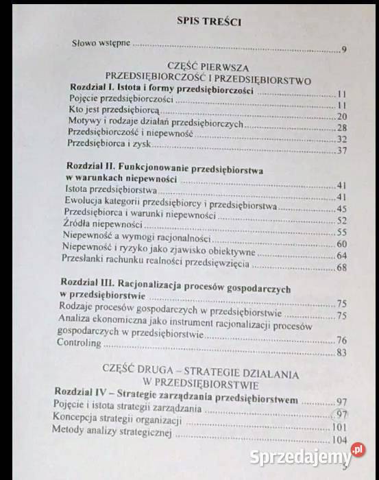 Podstawy teorii przedsiębiorczości i zarządzania lubelskie Chełm sprzedam