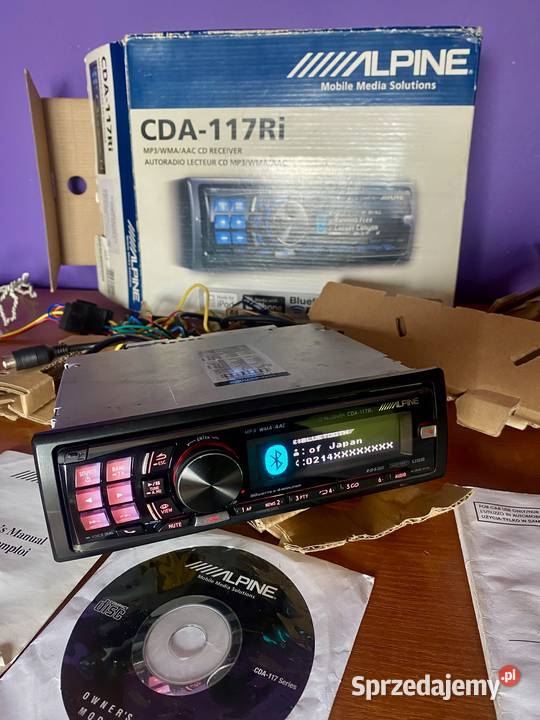 ALPINE CDA117RI I HiEnd I komplet I Ładny stan I zdejmowany panel Kępno sprzedam