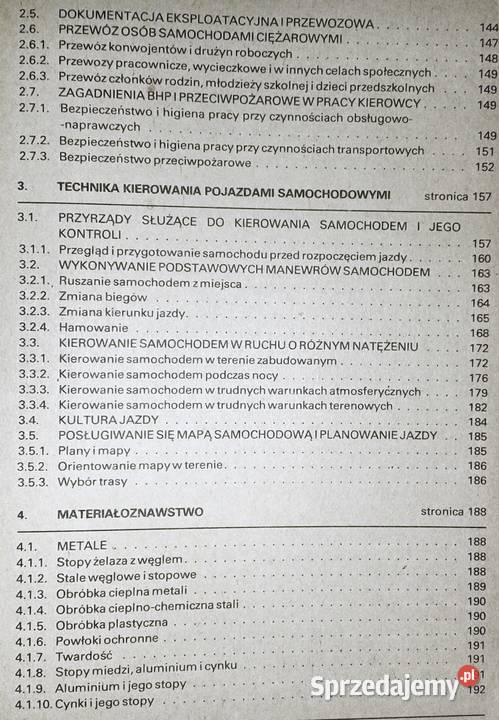 Podręcznik kierowcy zawodowego kategorii C Cz Rok wydania 1985 Chełm