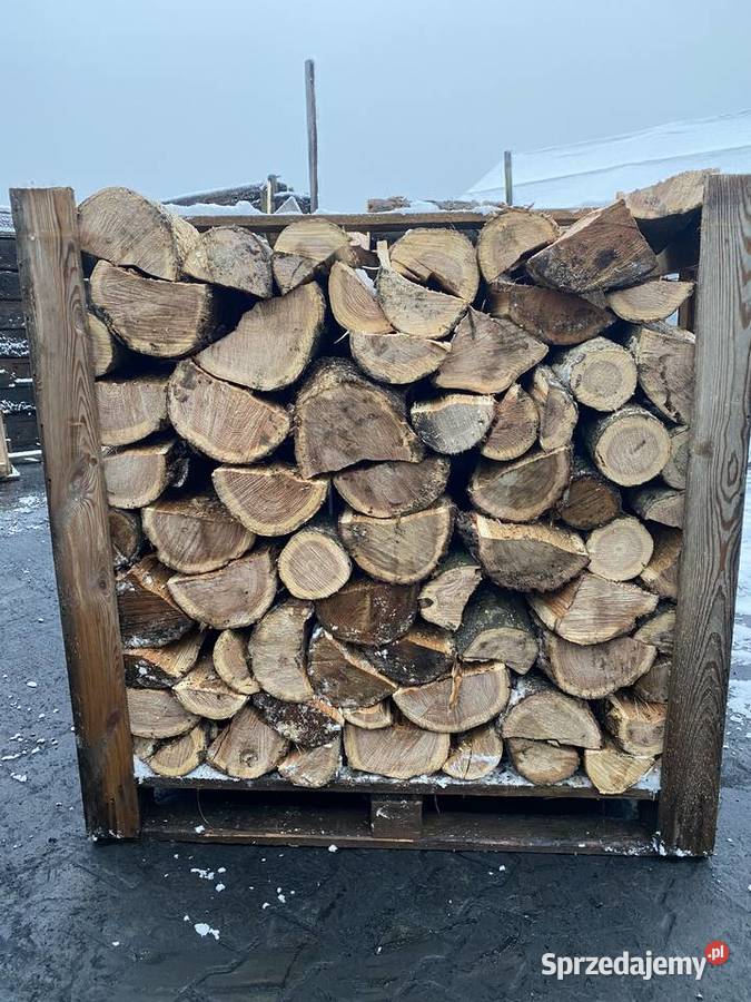 Drewno kominkowe dąbbrzozaw skrzyniach Radomsko