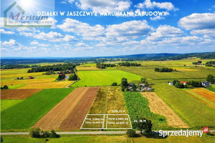 Grunt 837m2 Jaszczew podkarpackie