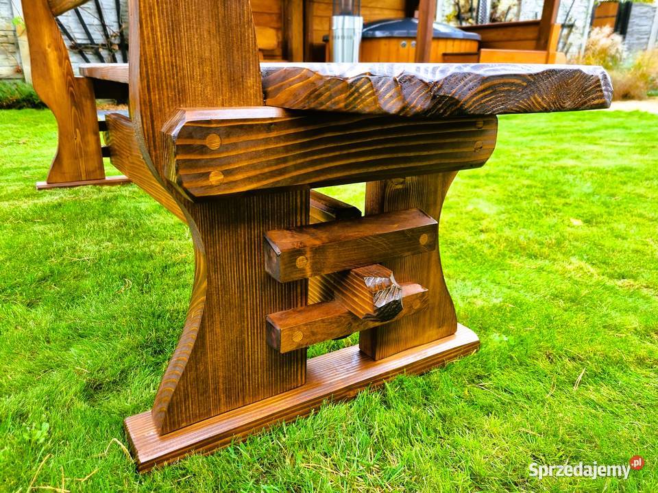 Meble do ogrodu ogródka drewniane taras ogrodowe