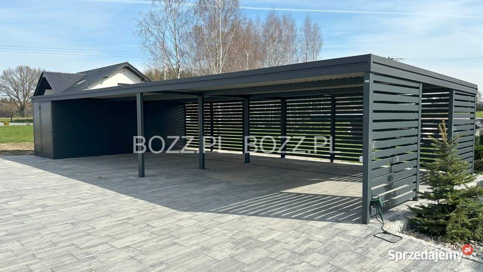 Wiata garażowa na 4 samochody z pomieszczeniem Katowice sprzedam