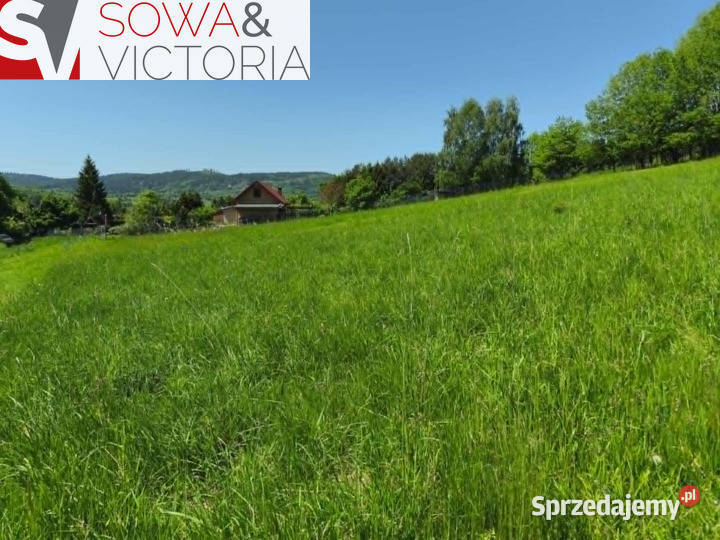 Sielska działka w cichej uliczce dolnośląskie Głuszyca